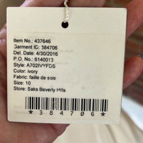 Amsale Bleecker Wedding Gown Store Floor Sample Ivory Size 10 - Picture 6 of 16